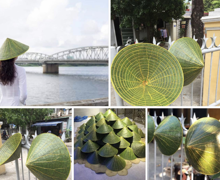 Lotus conical hat: Exquisite and innovative products made by Hue artisans